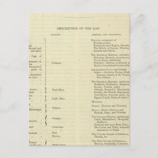Einde van de Algemene Vrede 1828 AD Briefkaart (Voorkant)