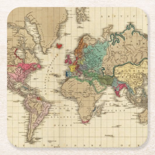 Einde van de Algemene Vrede 1828 AD Kartonnen Onderzetters (Voorkant)