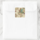 Einde van de Algemene Vrede 1828 AD Vierkante Sticker (Tas)