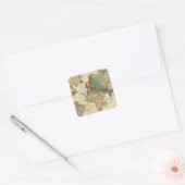 Einde van de Algemene Vrede 1828 AD Vierkante Sticker (Envelop)