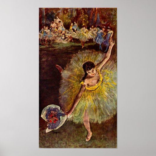 Einde van de arabeske door Edgar Degas Poster (Voorkant)