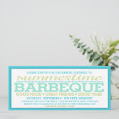 Einde van de barbeiderspartij kaart (Staand voorkant)