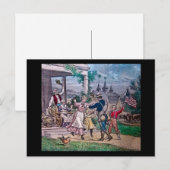 Einde van de burgeroorlog Magische Lantaarn Slide Briefkaart (Voorkant / Achterkant)