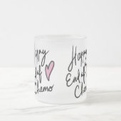 Einde van de Chemo-Mok, roze witte en zwarte Mok, Matglas Koffiemok (Center)