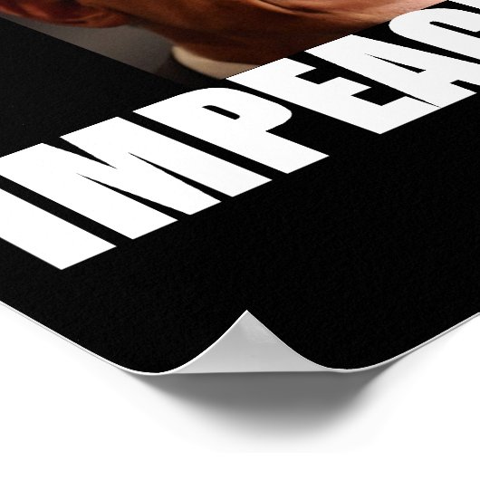 Einde van de corruptie - Impeach Obama Poster (Hoek)