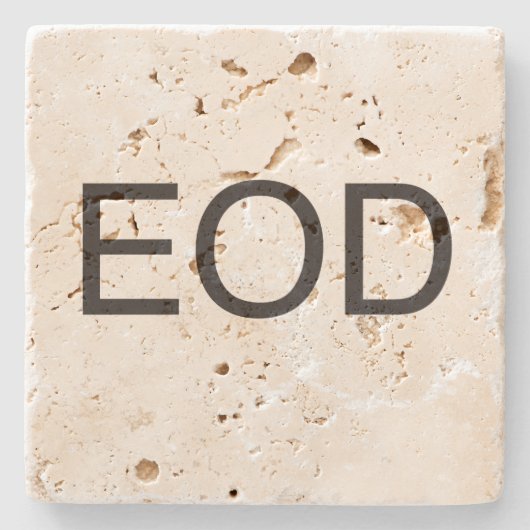 Einde van de dag.ai stenen onderzetter (Voorkant)