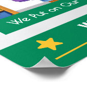 Einde-van-de-dag-procedures Klasankerkaart Poster (Hoek)