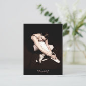 Einde van de dag slapen ballerina Briefkaart (Staand voorkant)