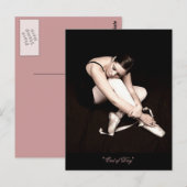 Einde van de dag slapen ballerina Briefkaart (Voorkant / Achterkant)