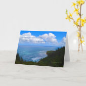 "Einde van de deelstaat Kauai nr. 8" met gedicht Kaart (Gele Bloem)