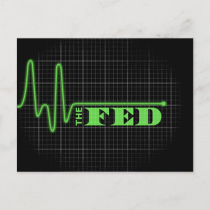 Einde van de Fed Flat Briefkaart