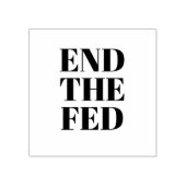 Einde van de Fed Wooden Stamp Rubberstempel (Afrduk)