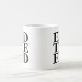 Einde van de Fed - zwart Koffiemok (Center)