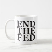 Einde van de Fed - zwart Koffiemok (Links)