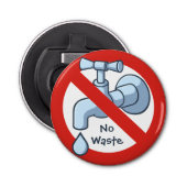 Einde van de flesopening voor afvalwater button flesopener (Voorkant)