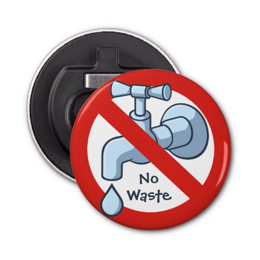 Einde van de flesopening voor afvalwater button flesopener (Voorkant)