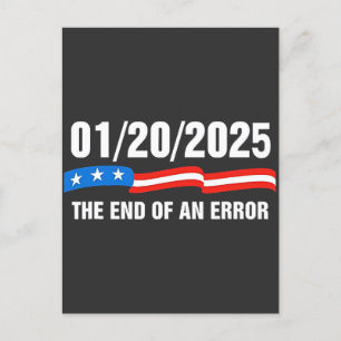 Einde van de fout 20 januari 2025 Trump inaugurati Feestdagenkaart