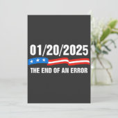 Einde van de fout 20 januari 2025 Trump Inaugurati Kaart (Staand voorkant)