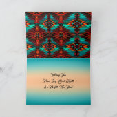 Einde van de gevouwen vakantiekaart feestdagen kaart (Binnen)