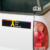 einde van de haat bumpersticker (Op Truck)