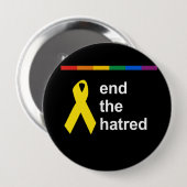 einde van de haat ronde button 4,0 cm (Voorkant /achterkant)