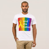 einde van de haat t-shirt (Voorkant volledig)