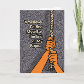 Einde van de helling bedankkaart (Voorkant)