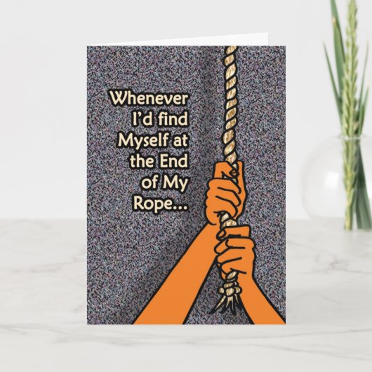 Einde van de helling bedankkaart (Voorkant)