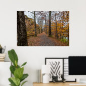 Einde van de herfst op het Poster van het aanvoerk (Thuiskantoor)