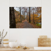 Einde van de herfst op het Poster van het aanvoerk (Keuken)