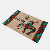 Einde van de klep van de spoordeur deurmat (Schuin)