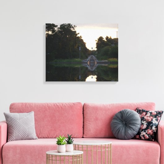 Einde van de lijn canvas afdruk (Insitu (Woonkamer))