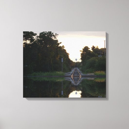 Einde van de lijn canvas afdruk (Voorkant)