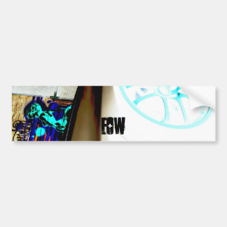 Einde van de logo van het team van de Wereld Bumpersticker