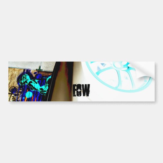 Einde van de logo van het team van de Wereld Bumpersticker (Voorkant)