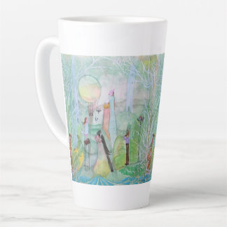 Einde van de Masquerade Originele Kunst Whimsical Latte Mok