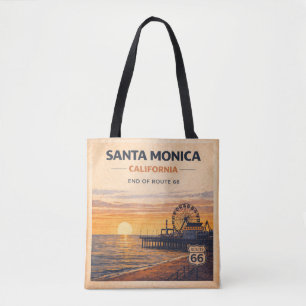 Einde van de Mother Road Sunset Tote Bag