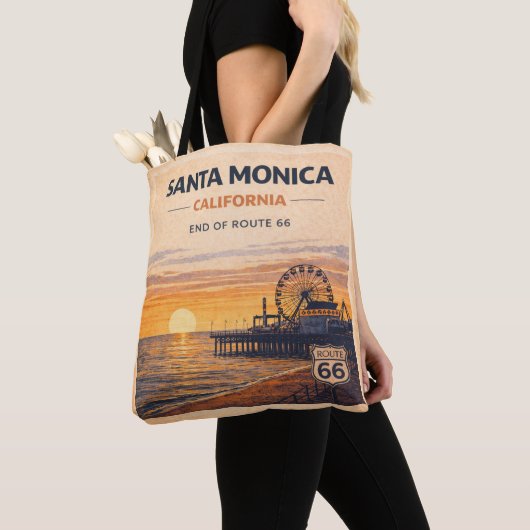 Einde van de Mother Road Sunset Tote Bag (Dichtbij)