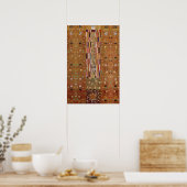 Einde van de muur, Stoclet-fries van Gustav Klimt Poster (Keuken)