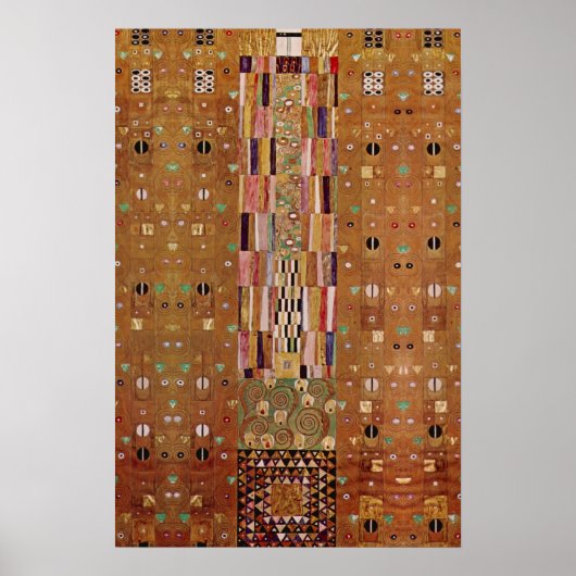 Einde van de muur, Stoclet-fries van Gustav Klimt Poster (Voorkant)