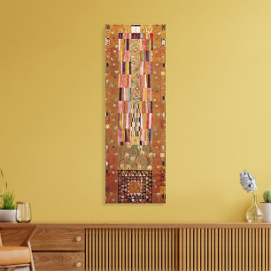 Einde van de muur, Stocletfries door Gustav Klimt Canvas Afdruk