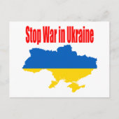 einde van de oorlog in Oekraïne Briefkaart (Voorkant)