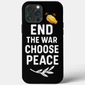 Einde van de oorlog Kies Vrede - Motivatie Case-Mate iPhone Case (Achterkant)