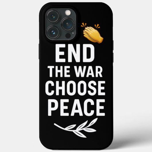 Einde van de oorlog Kies Vrede - Motivatie Case-Mate iPhone Case (Achterkant)