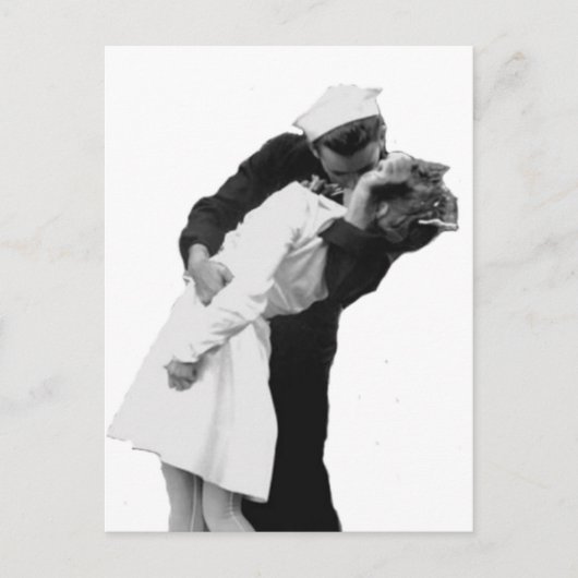 Einde van de Oorlog Kiss Briefkaart (Voorkant)