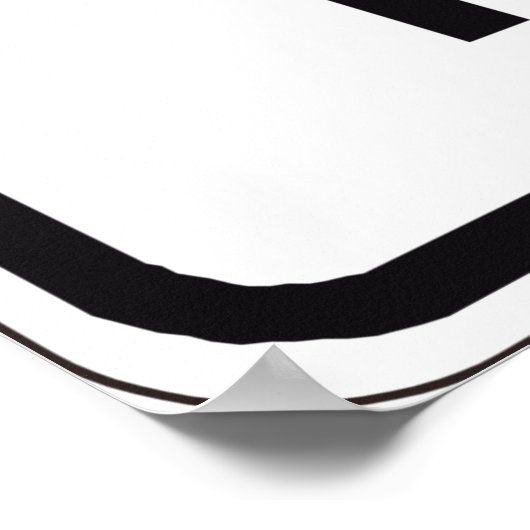 Einde van de openbare verkeersborden poster (Hoek)