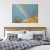 Einde van de regenboog canvas afdruk (Insitu (Slaapkamer))