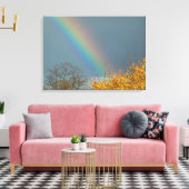 Einde van de regenboog canvas afdruk (Insitu (Woonkamer))