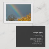 Einde van de regenboog (grens) visitekaartje (Voorkant / Achterkant)