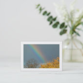 Einde van de regenboog (grens) visitekaartje (Staand voorkant)